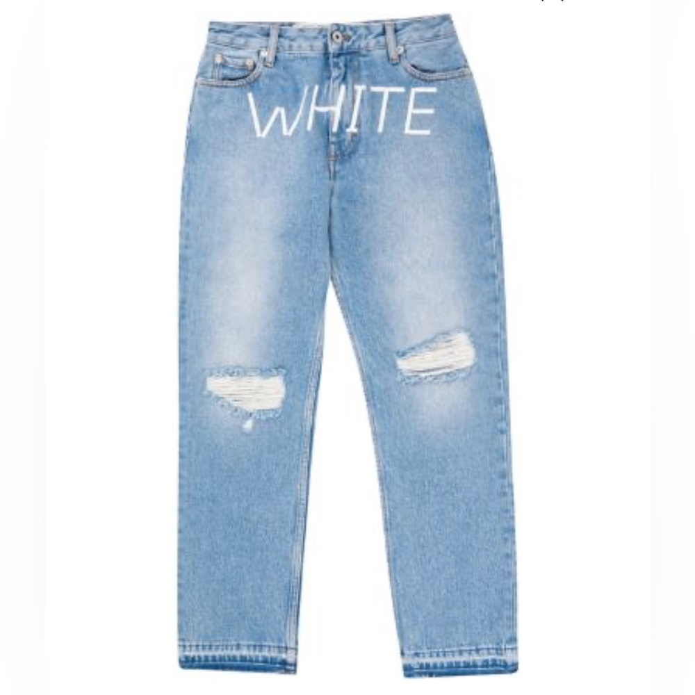 OFF-WHITE “DENIM LABEL” Straight-Leg Jeans